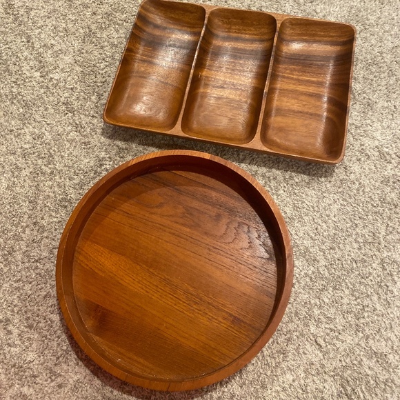 Other - “❤️Host Pick” Wooden Handmade Trays made in Denmark and Philippine